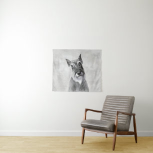 Tenture Schnauzer (géant) - Joli art original pour chien