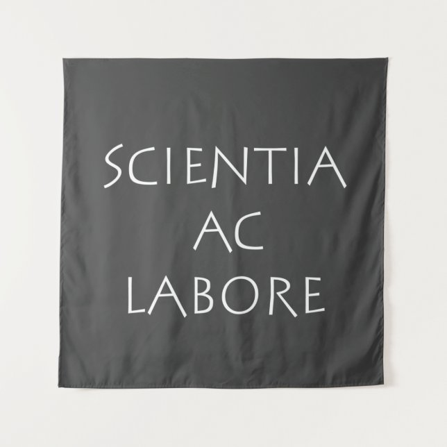 Tenture Scientia ac labore (Devant)