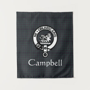 Tenture Scottish Campbell Crest Badge & Tartan