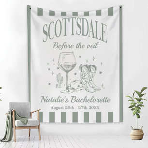 Tenture Scottsdale Bache Party personnalisé avant le voile