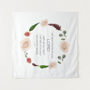 Tenture Scripture, Psaume 9, All Your Wonderful Deeds LORD