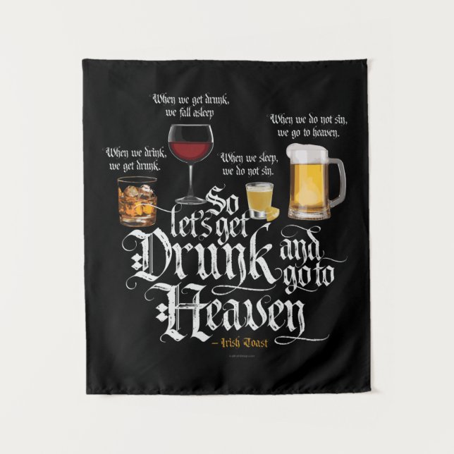 Tenture Se Faire Drunk Et Aller Au Ciel (Toast Irlandais À (Devant)