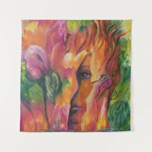 Tenture Se fondre dans l'orange