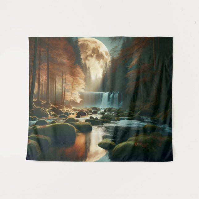 Tenture Sérénade au clair de lune (Devant (Horizontal))