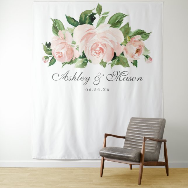 Tenture Shabby Chic Mariage Arrière-plan Photo Booth (En situation)