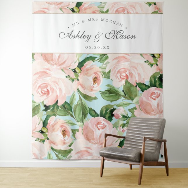 Tenture Shabby Chic Mariage Arrière-plan Photo Booth (En situation)