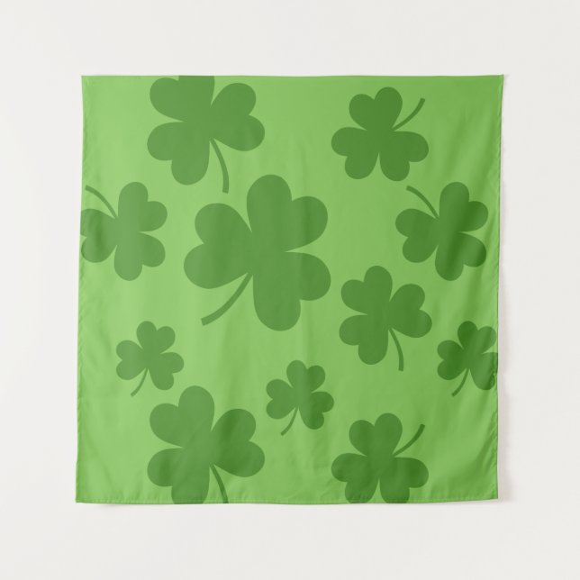 Tenture Shamrock de la Saint Patrick Motif Clover (Devant)