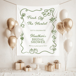 Tenture She's Fresh Off The Market Bridal Shower Sign