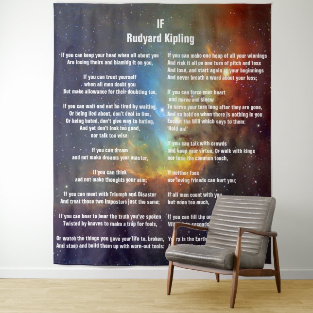 Tenture Si par Rudyard Kipling (En situation)