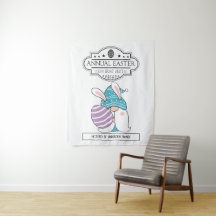 SIGNE vintage CHASSE AUX OEUFS DE Pâques Bunny Gno