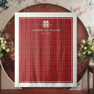 Tenture Simple Double Bonheur Mariage chinois