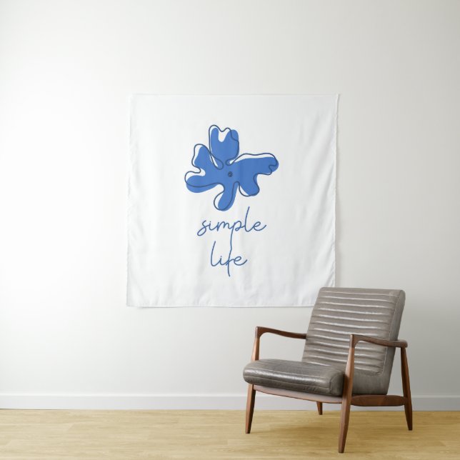 Tenture Simple Life Minimalism Tapestry (En situation)