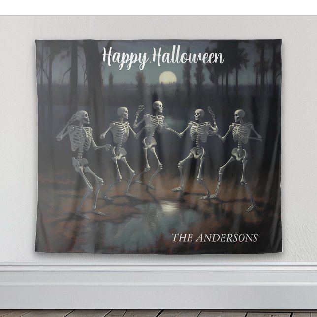 Tenture Skeletts de danse d'Halloween (Créateur téléchargé)