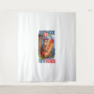 Tenture Sloth Hot Dog 4 juillet BBQ
