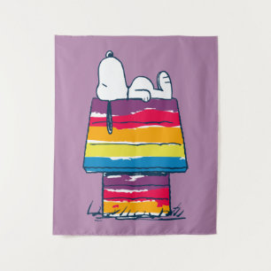 Tenture Snoopy   Rainbow Dog House