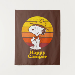 Tenture Snoopy   Scout Beagle - Happy Camper