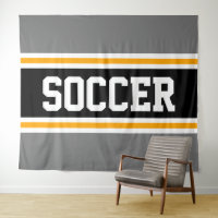 SOCCER Sport sportif Gris noir Jaune rayures