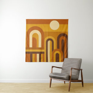 Tenture Soleil & Arches Design Géométrique Moderne du Mili