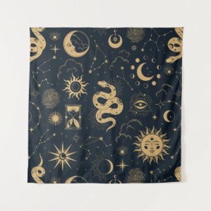 Tenture Soleil et Lune - Astronomie Witch