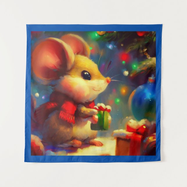 Tenture Souris de Noël 2 (Devant)
