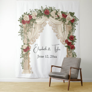 Tenture Sous la toile de fond du Mariage d'arc bissé par l