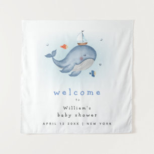 Tenture Sous L'Affiche de bienvenue Voir Baby shower De Ba