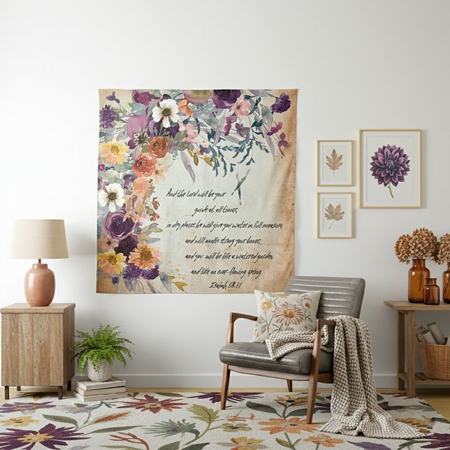 Tenture Soyez votre guide, mélange floral d'automne (Créateur téléchargé)
