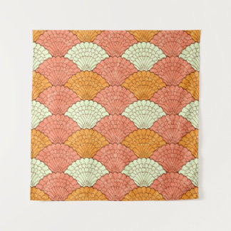 Tenture Spectacle de coquilles : Motifs de la mer Abstrait