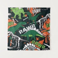 Squelette de dinosaure. Motif de grunge vintage
