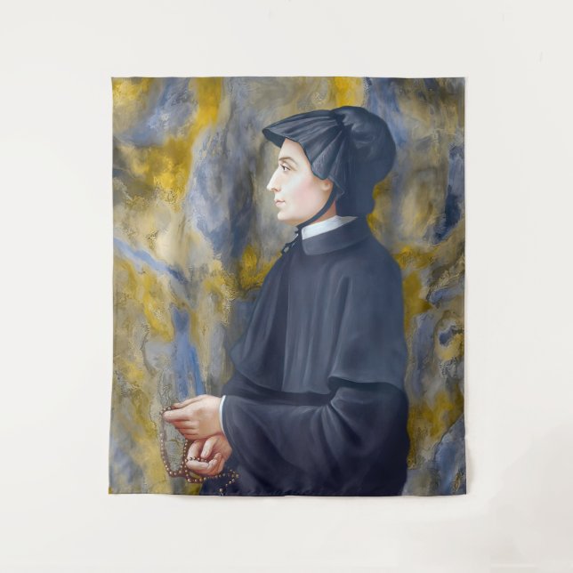 Tenture St Elizabeth Ann Seton Saint catholique (Devant)