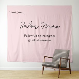 Tenture Station Selfie Salon Pale Rose