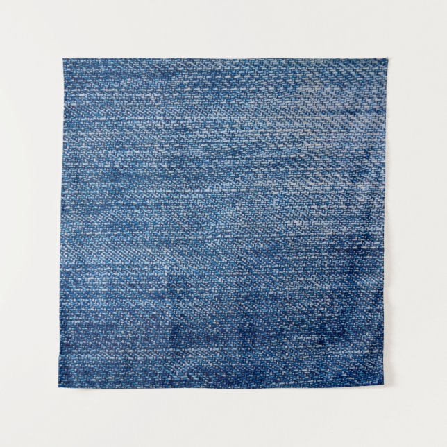 Tenture Structure en denim tissu Jeans bleu (Devant)