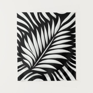 Tenture Style Leaf Zebra Stripes