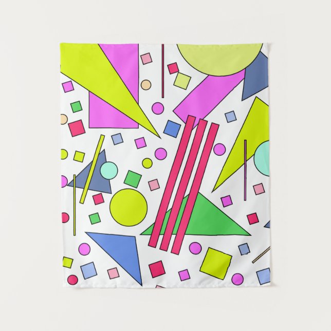 Tenture Style rétro Vintage des années 80 et 90 (Devant)