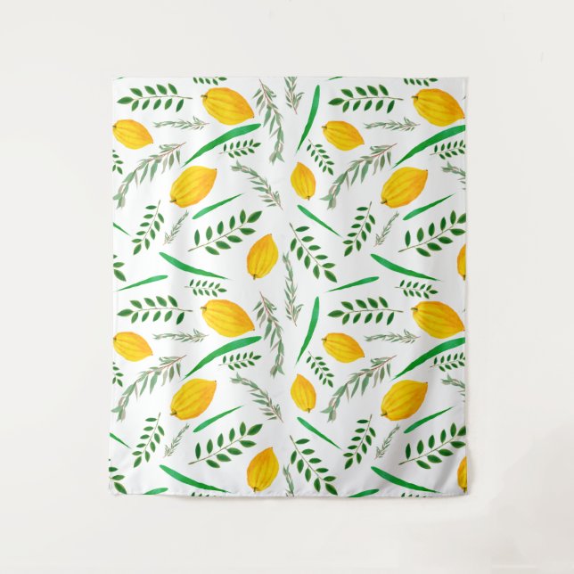 Tenture Sukkah, sukkot, Etrog, les jours de saint juifs, s (Devant)