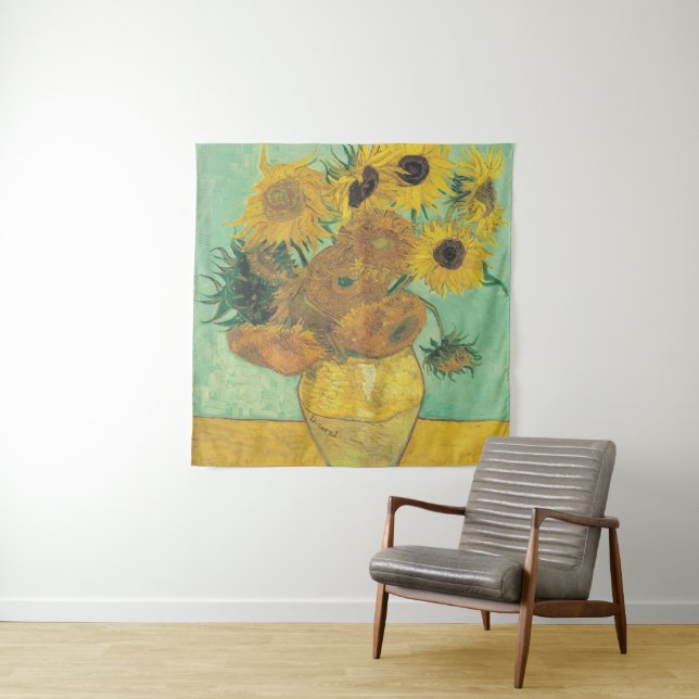 Tenture Sunflowers par Vincent Van Gogh (En situation)