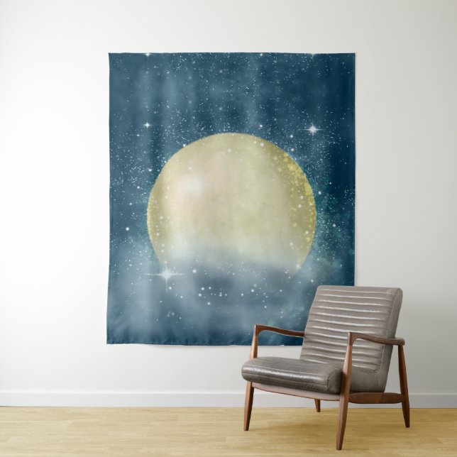 Tenture Super Moon - Tapestry (En situation)