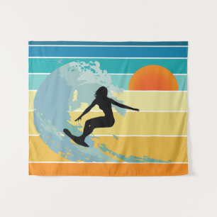 Tenture Surfer Girl Sunset Vintage