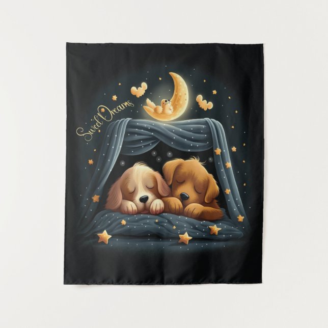 Tenture Sweet Dreams Joli Design Chiot (Devant)