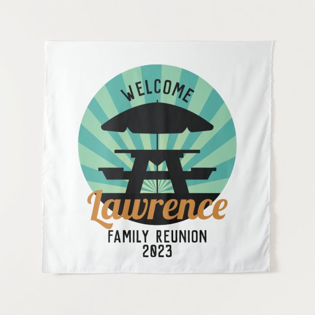 Tenture Symbole d'accueil de réunion familiale (Devant)