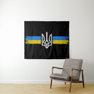 Tenture SYMBOLE DU Drapeau Ukraine