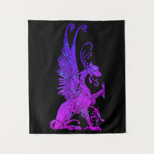 Tenture Symbole monstre de néon Basilisk Dragon Bête antiq