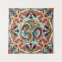 Symbole OM Lotus Mandala Mosaic