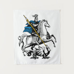 Tenture Symbole St George de drapeau de la Russie de ville