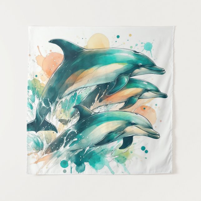 Tenture Symphonie aquatique (Devant)