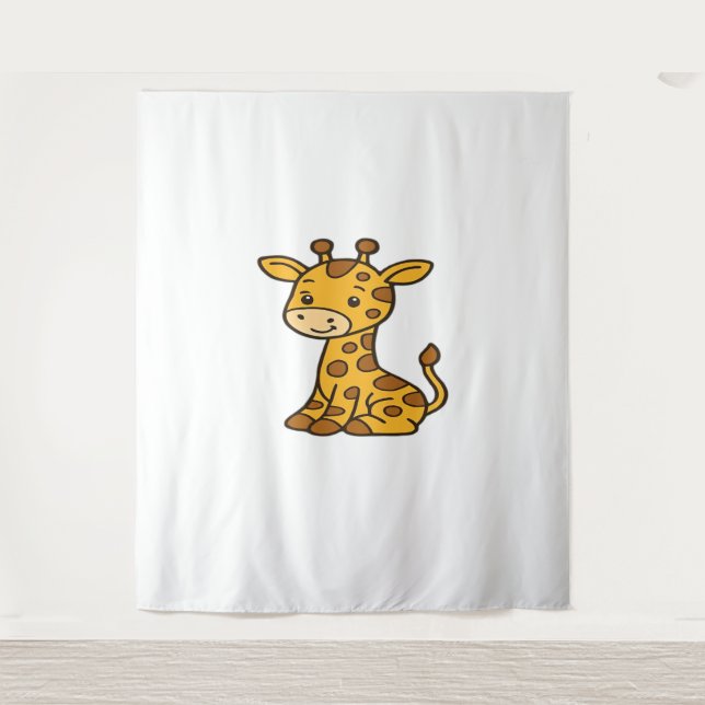 Tenture T-shirt classique pour bébé girafe (Devant)
