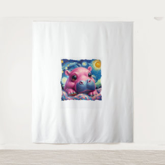 Tenture T-Shirt Longue Nuit De Longue Manche Moo Deng
