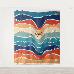 Tenture Tailles colorées d'inspiration vintage Design Tapi