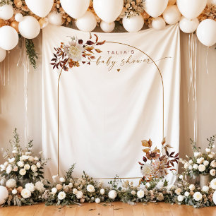 Tenture TALIA Bohemian Terracotta Arch Baby shower Bienven