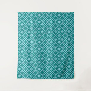 Tenture Tanager Turquoise et Duo Ton Répété Bleu sarcelle